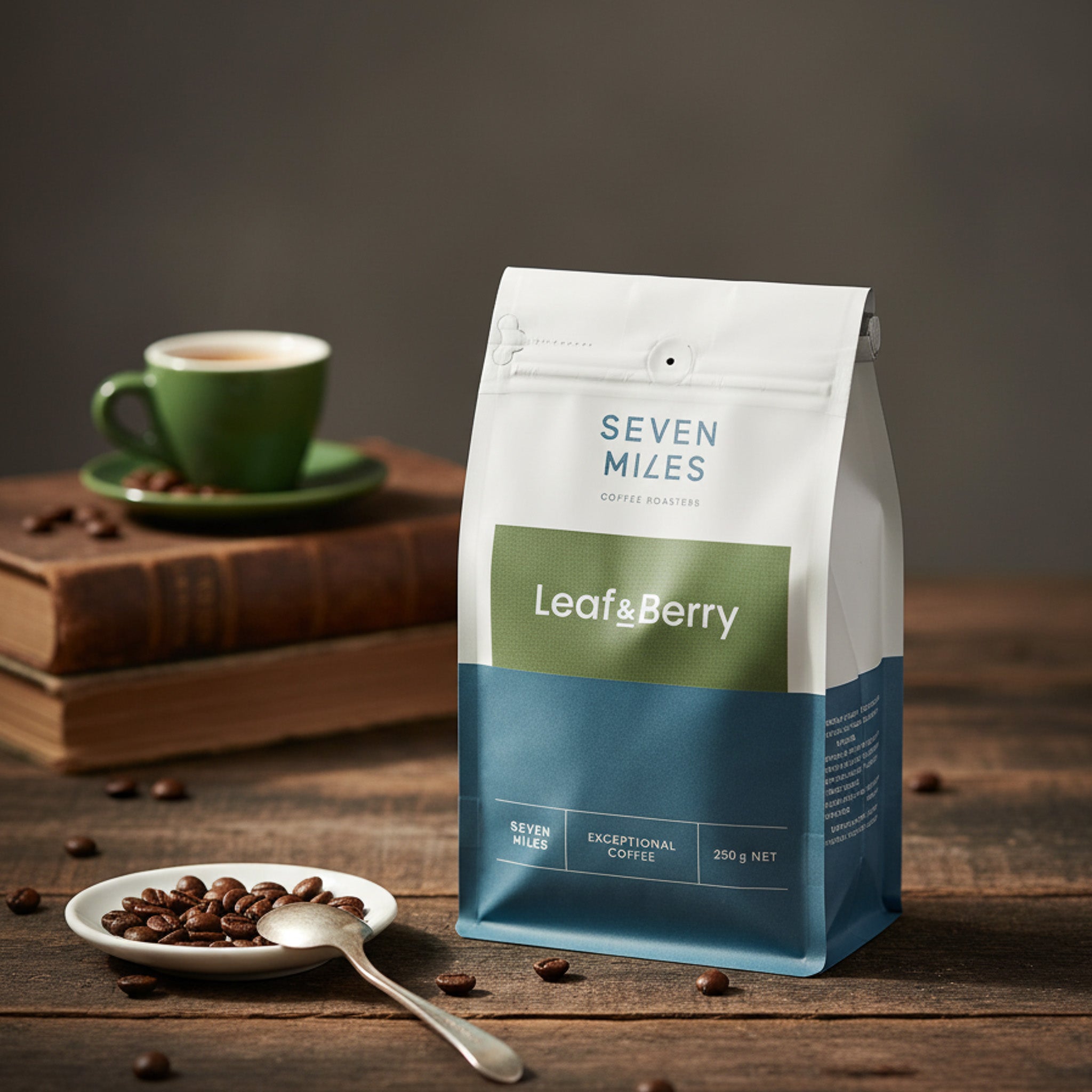 The Seven Miles Leaf & Berry Coffee Beans 250g