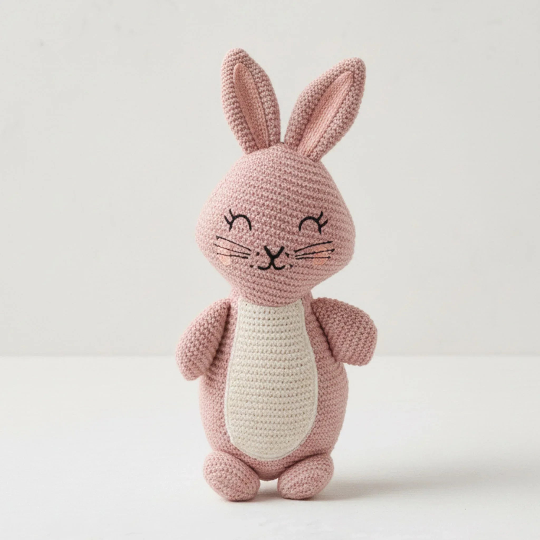 Pink Knitted Bunny