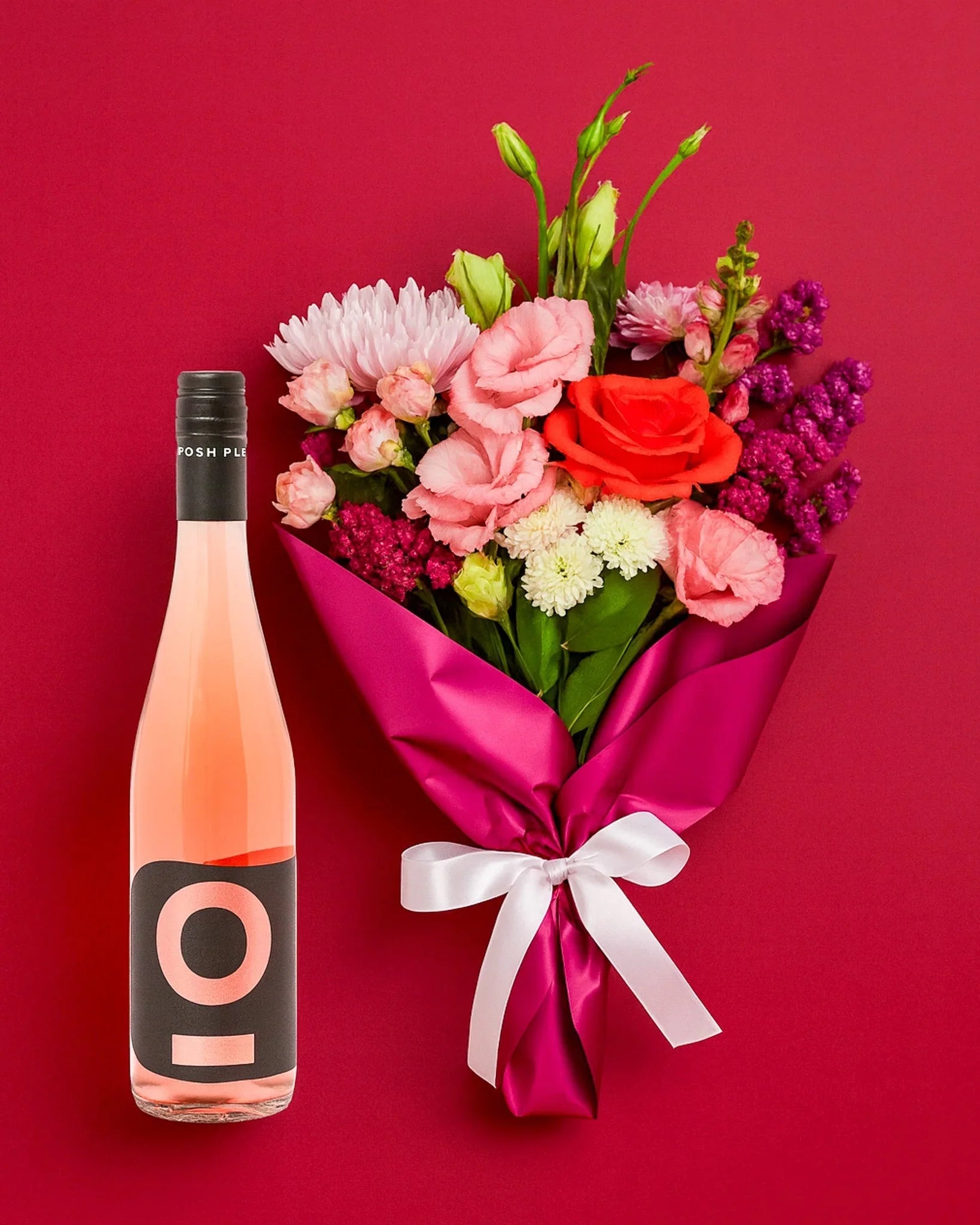 Posh Plonk Rosé + Daily Posy - The Posy Co