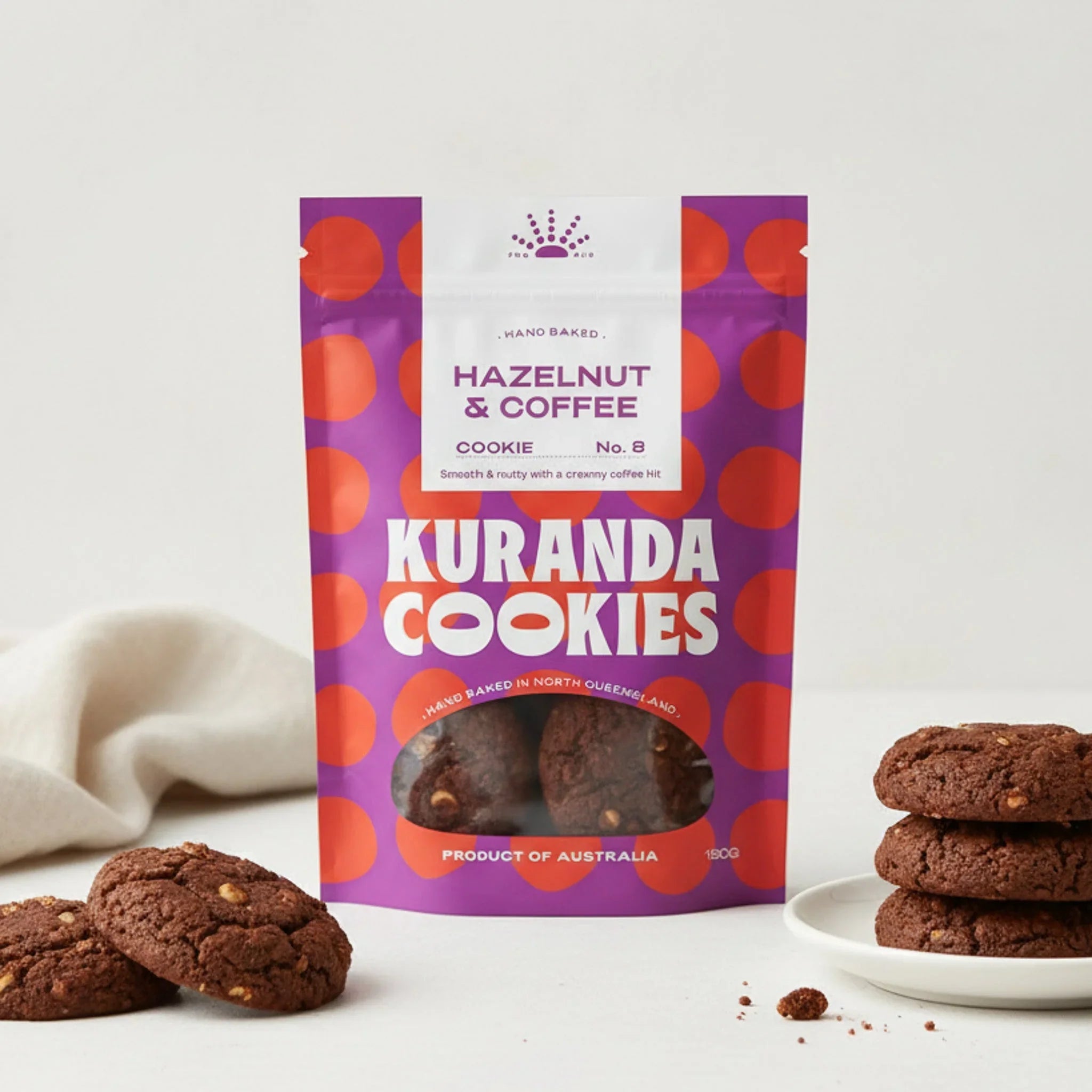Kuranda Cookies - Hazelnut & Coffee 180g