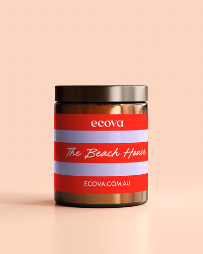 Beach House Candle + Flowers