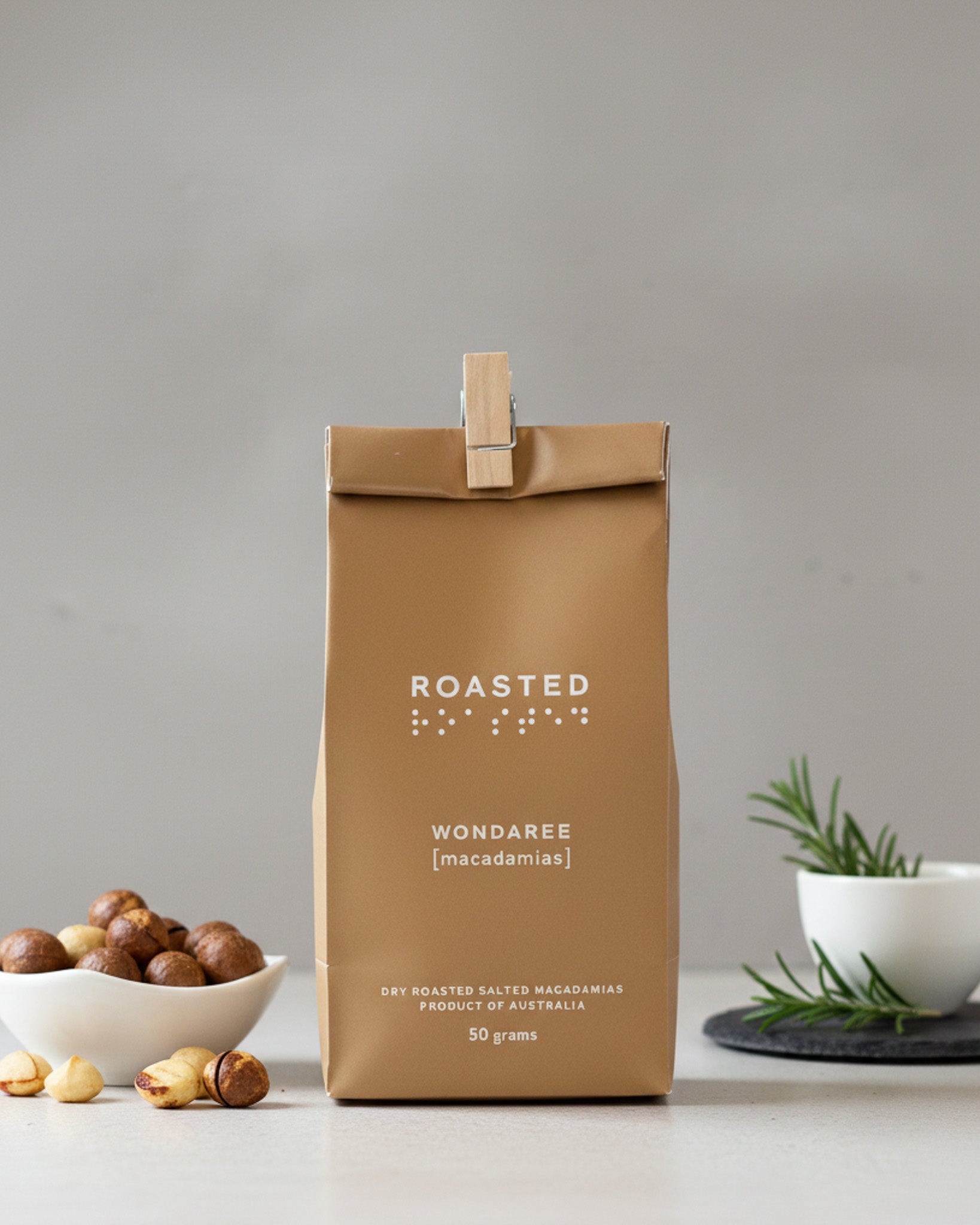 Wondaree Roasted Salted Macadamias - 50g
