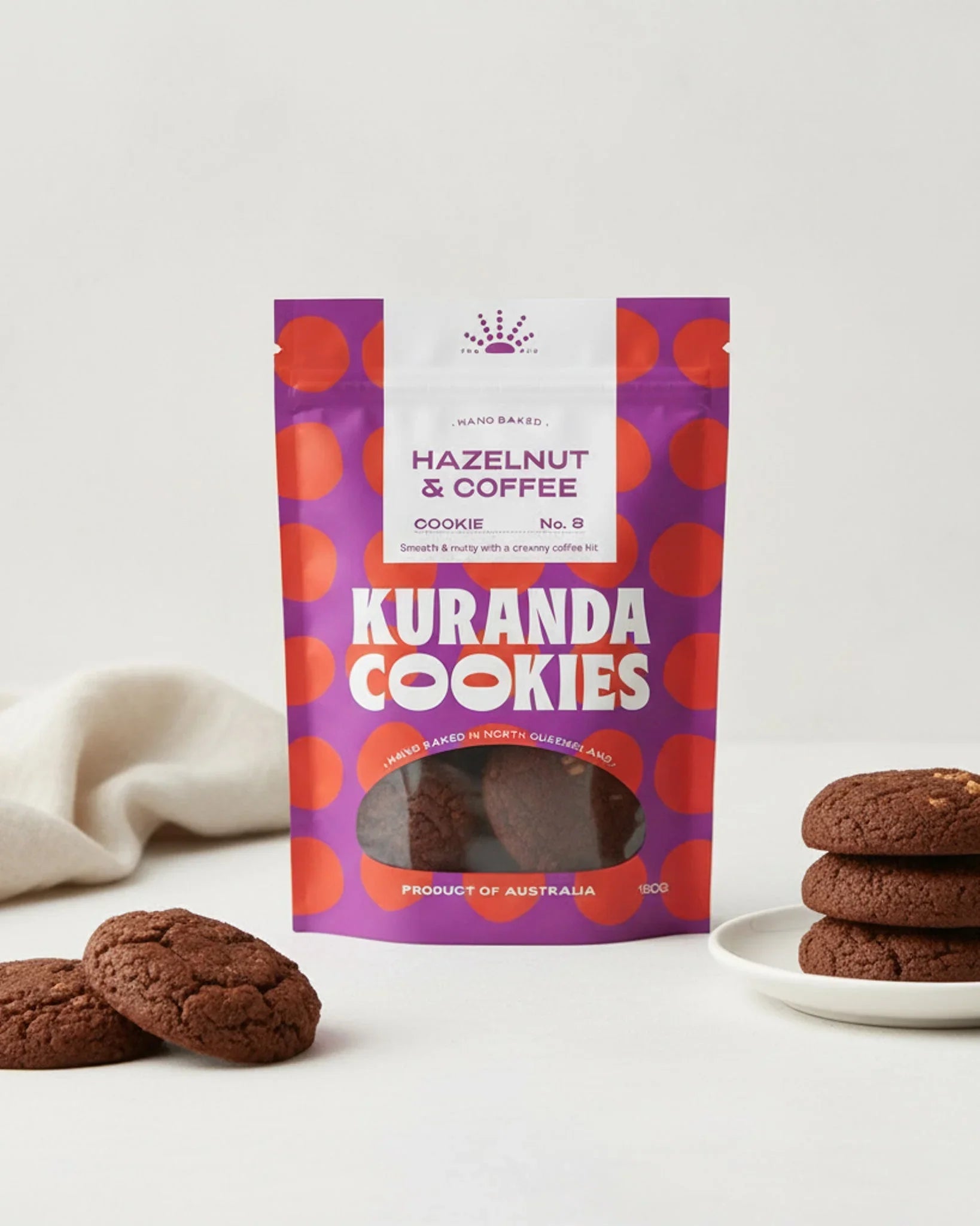 Kuranda Cookies - Hazelnut & Coffee 180g